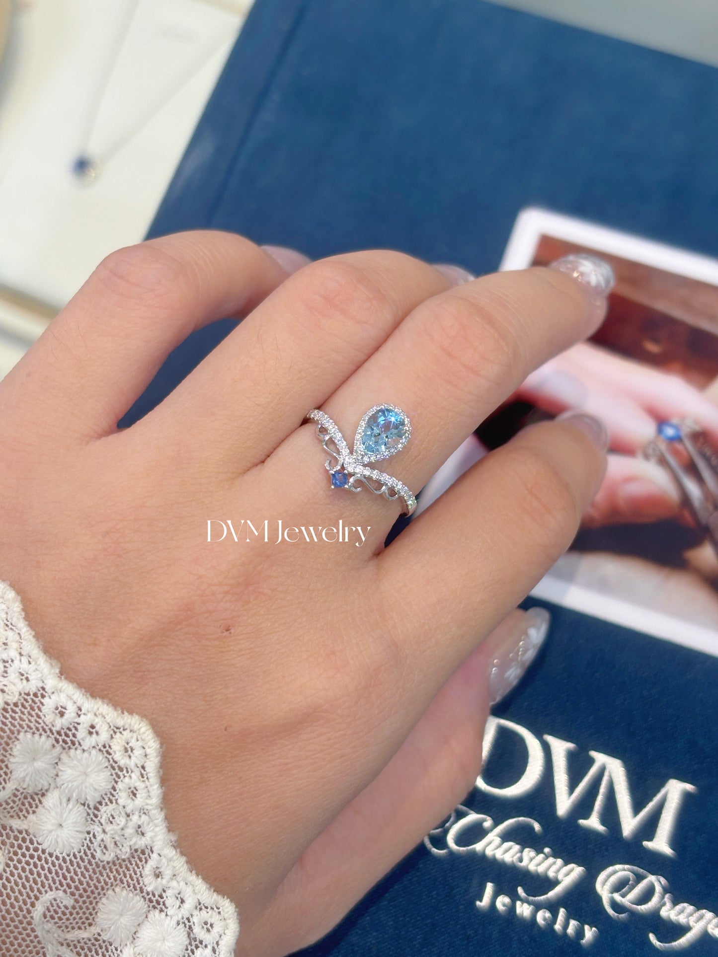 需訂製18K WHITE GOLD AQUAMARINE RING |Gra0015