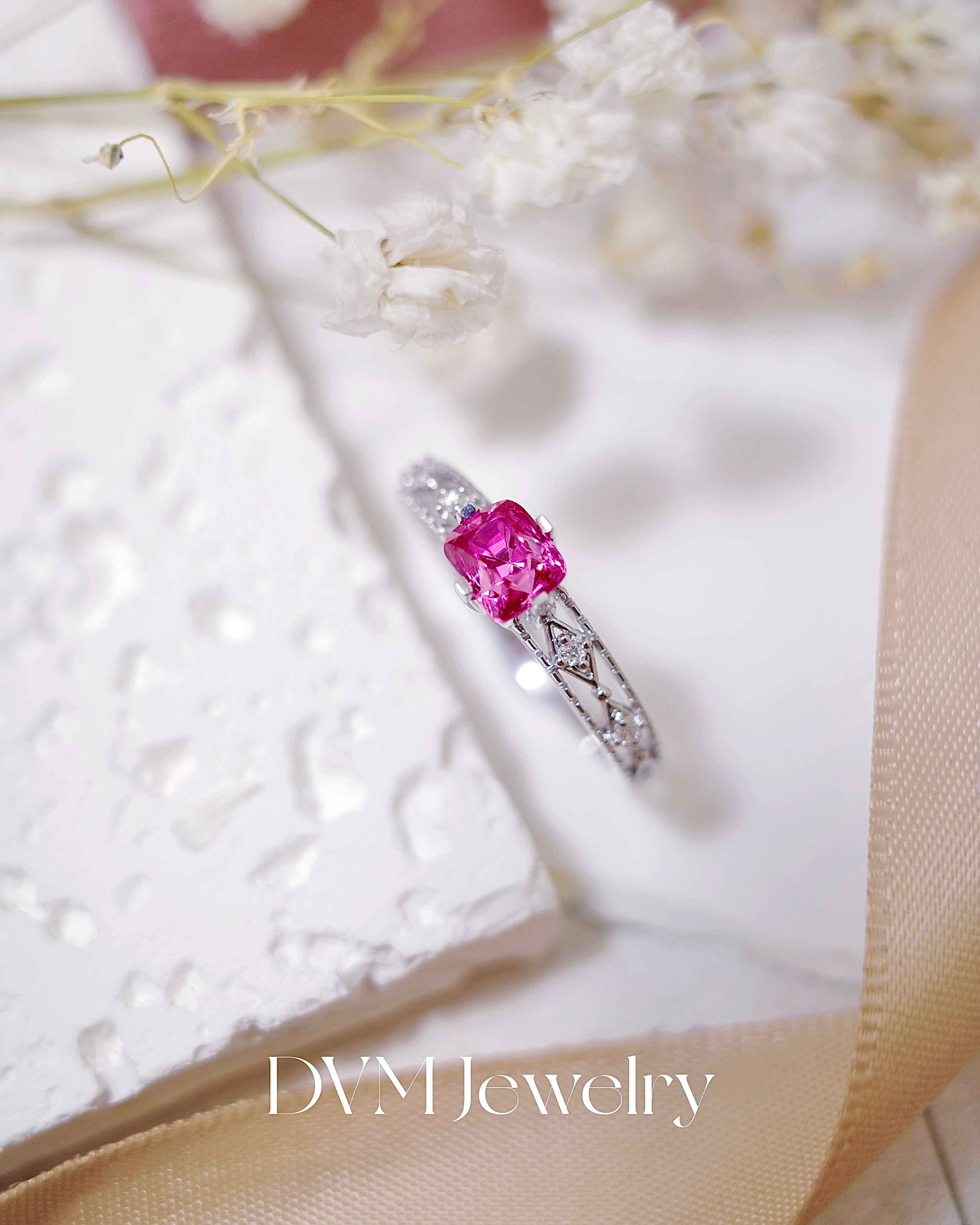 18K WHITE GOLD SPINEL RING | Grsp0010