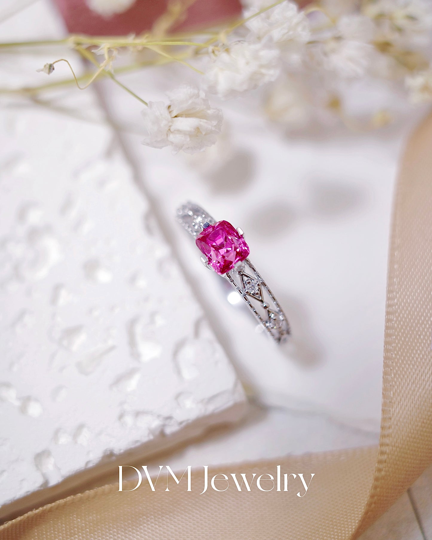 18K WHITE GOLD SPINEL RING | Grsp0010