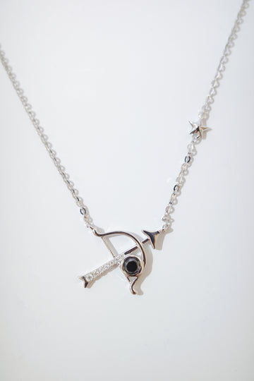 需訂製•Sagittarius•18K GOLD BLACK DIAMOND NECKLACE