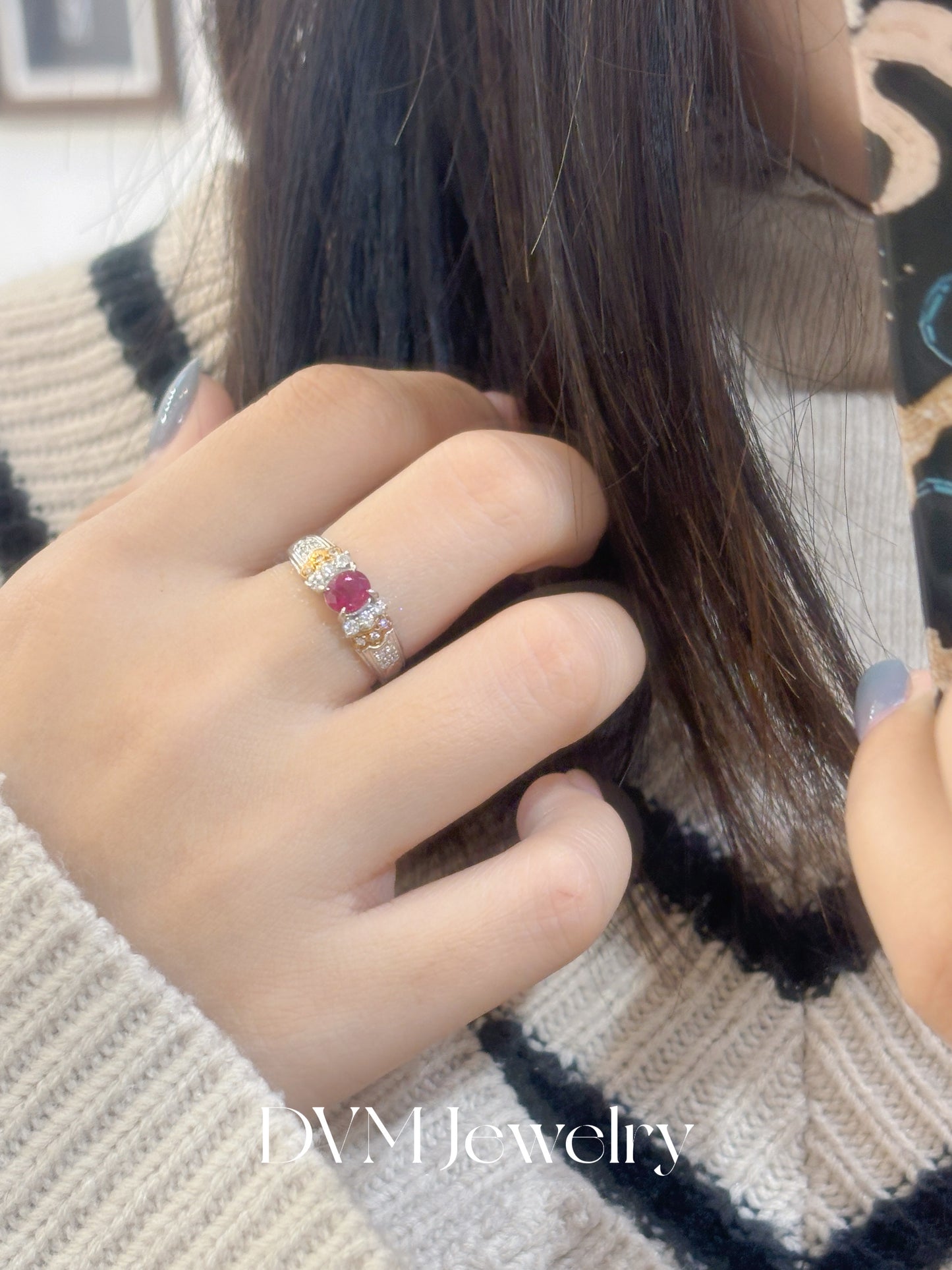 18K GOLD RUBY RING |Grru0034