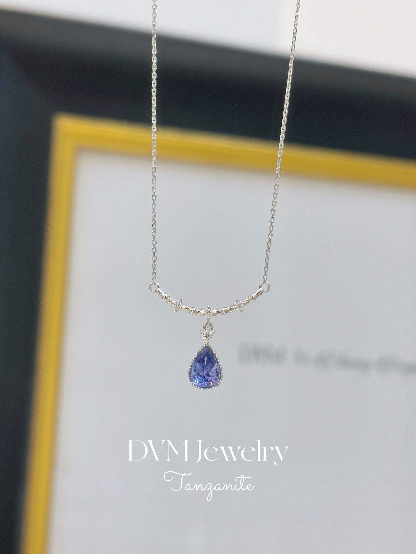 需訂製18K WHITE GOLD TANZANITE NECKLACE |Gnta0002