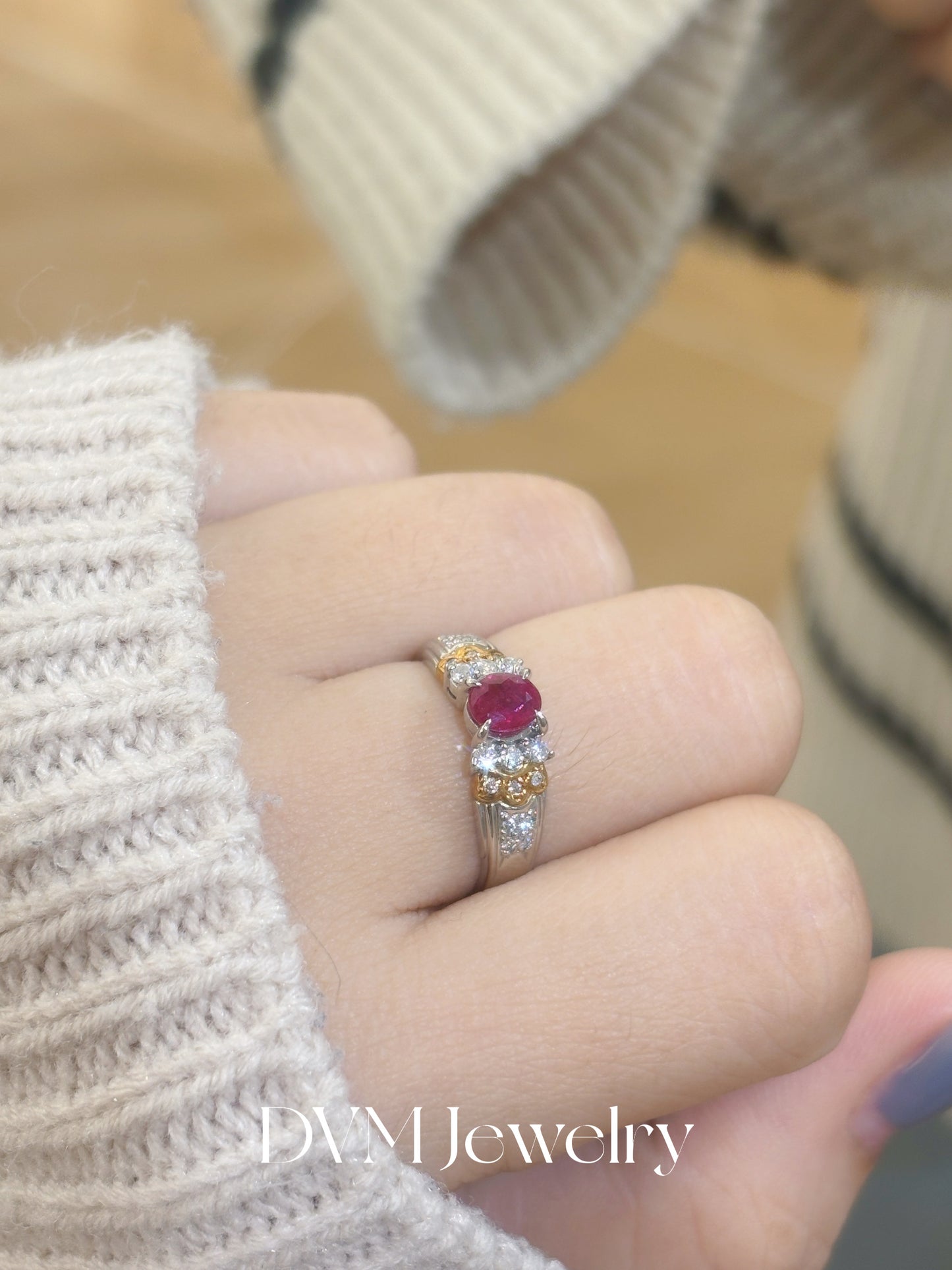 18K GOLD RUBY RING |Grru0034
