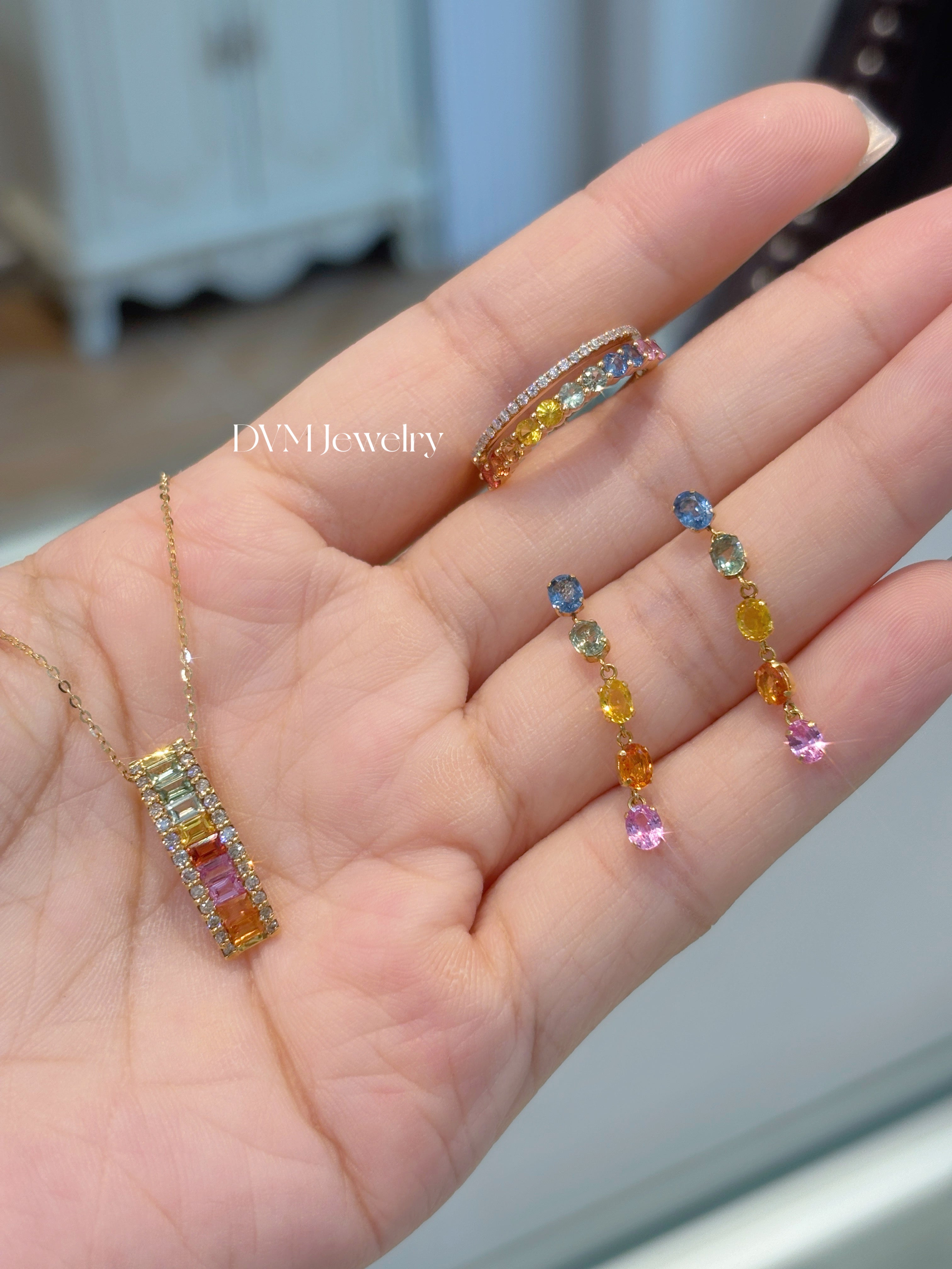 需訂製18K GOLD SAPPHIRE NECKLACE |Gnr0001