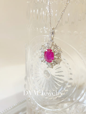 需訂製-18K GOLD RUBY PENDANT | Gpru0016