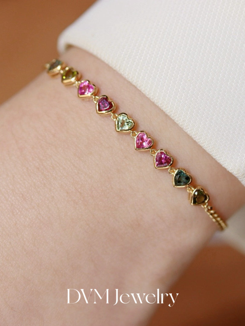 18K GOLD TOURMAILNE  BRACELET |Per-other