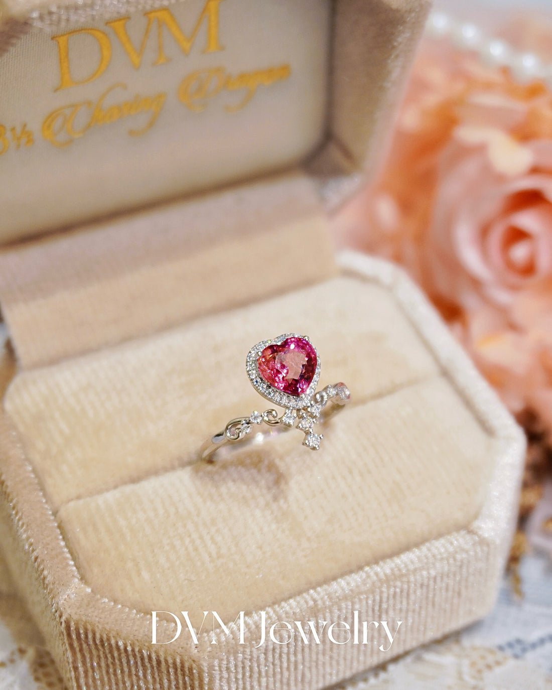 18K WHITE GOLD TOURMALINE RING | Grto0020