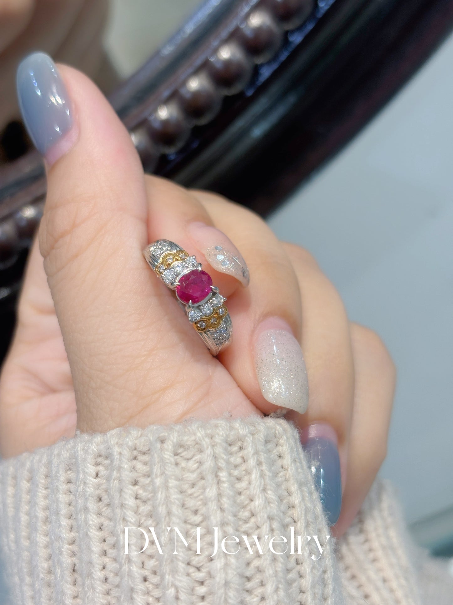 18K GOLD RUBY RING |Grru0034