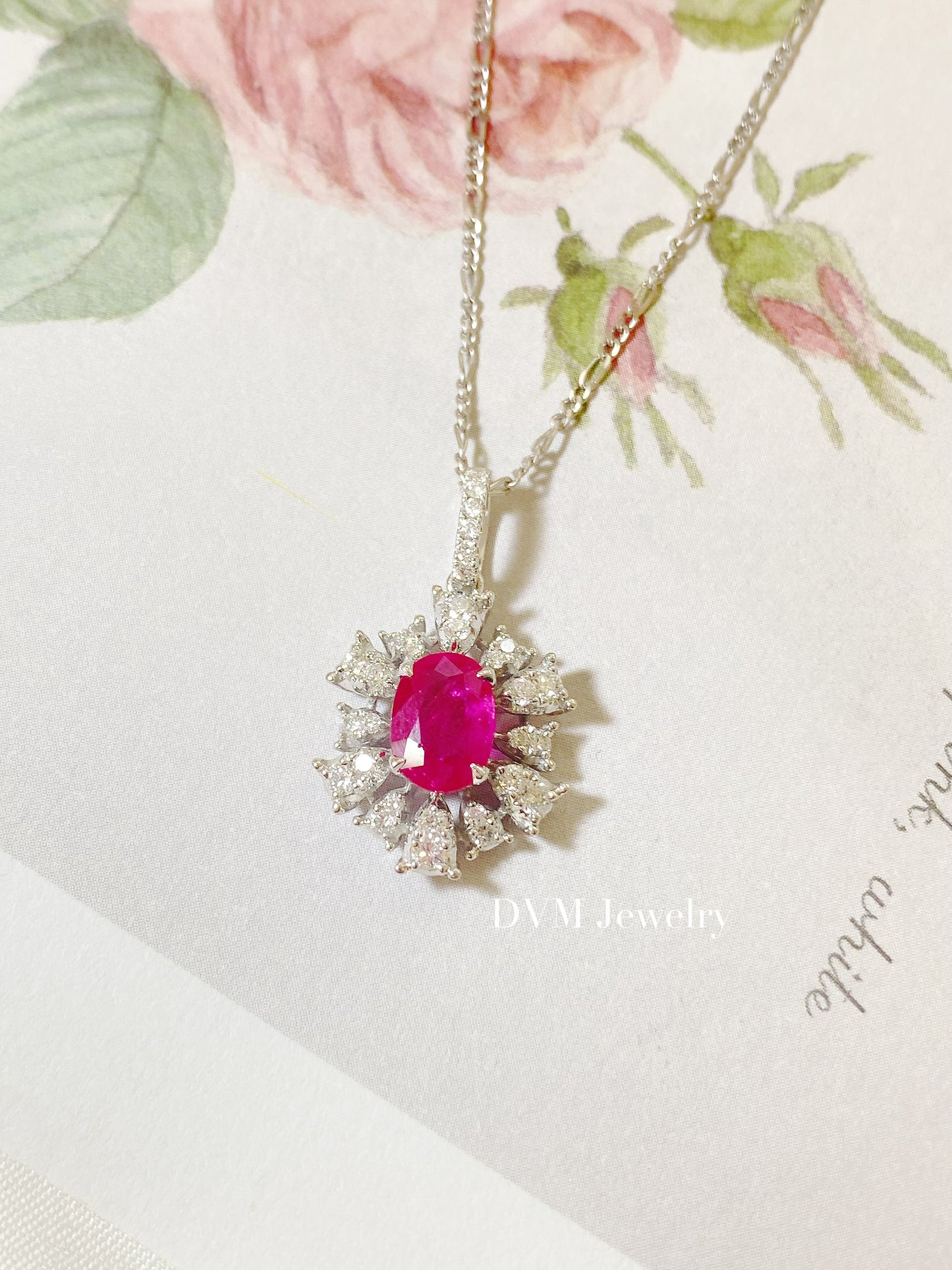 需訂製-18K GOLD RUBY PENDANT | Gpru0016