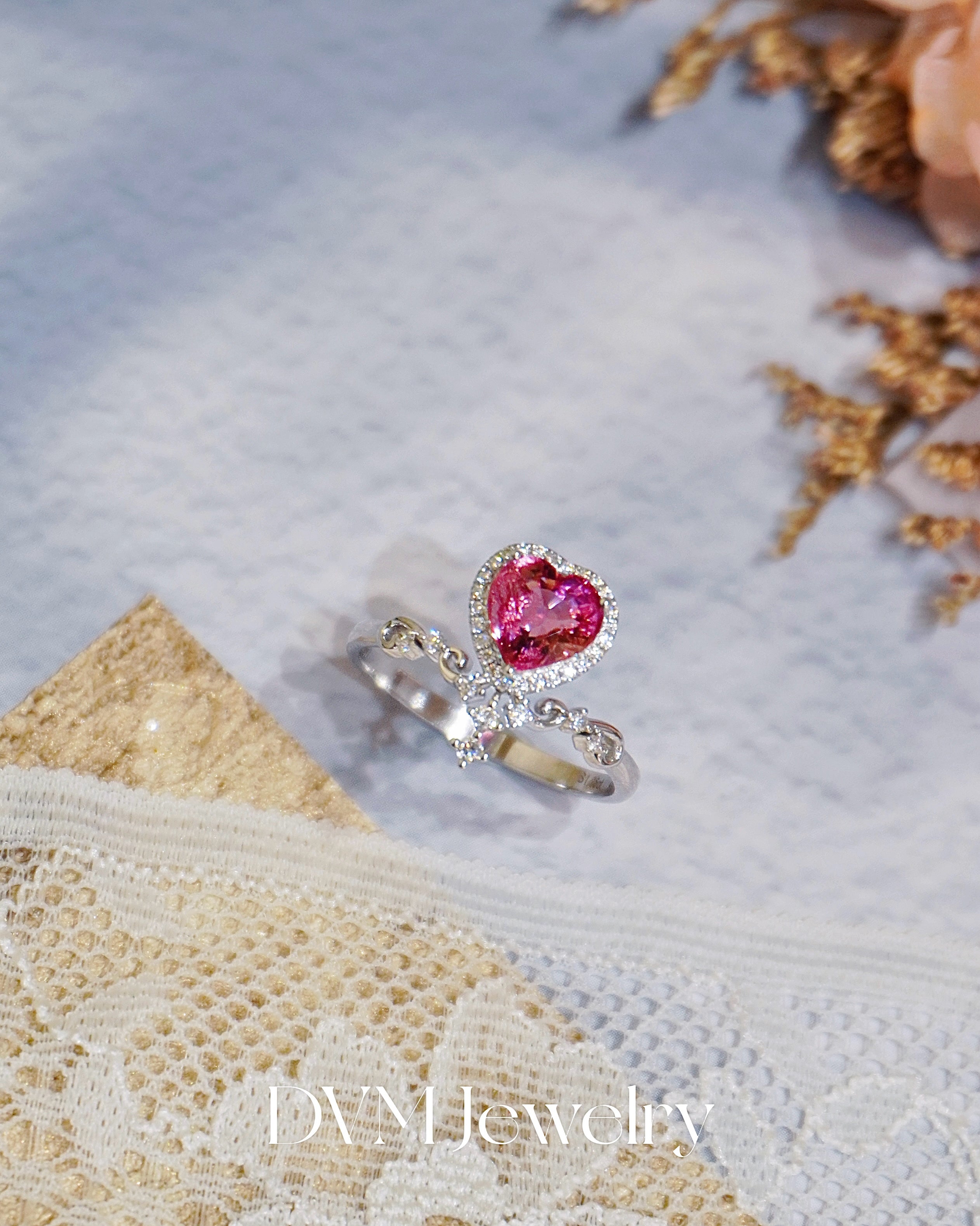 18K WHITE GOLD TOURMALINE RING | Grto0020