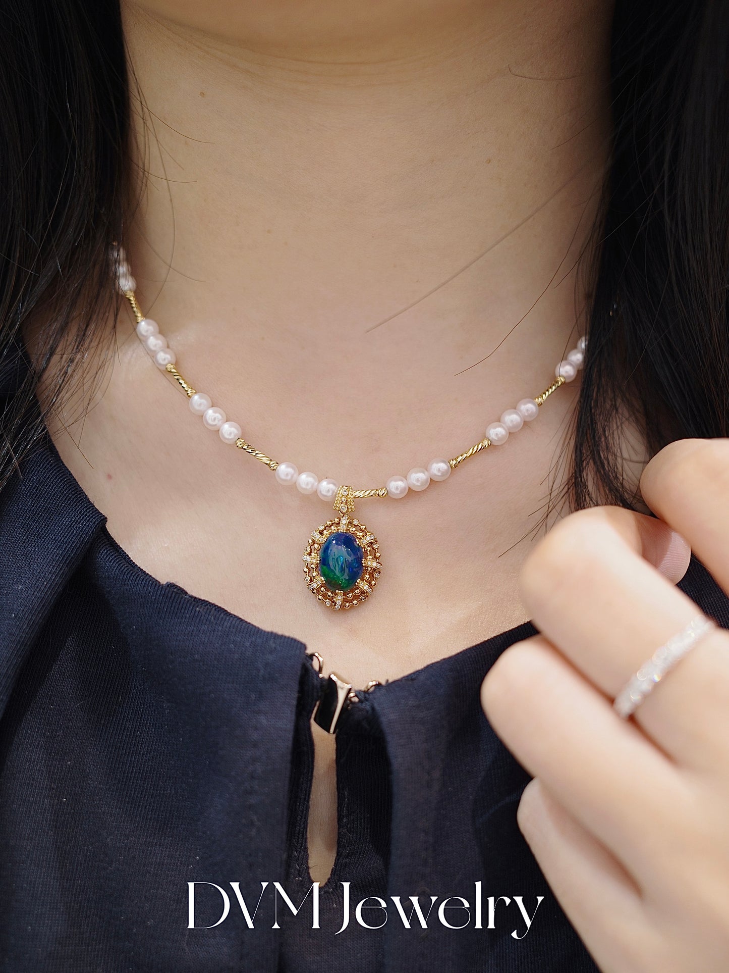 18K GOLD OPAL PENDANT |Gpo0014