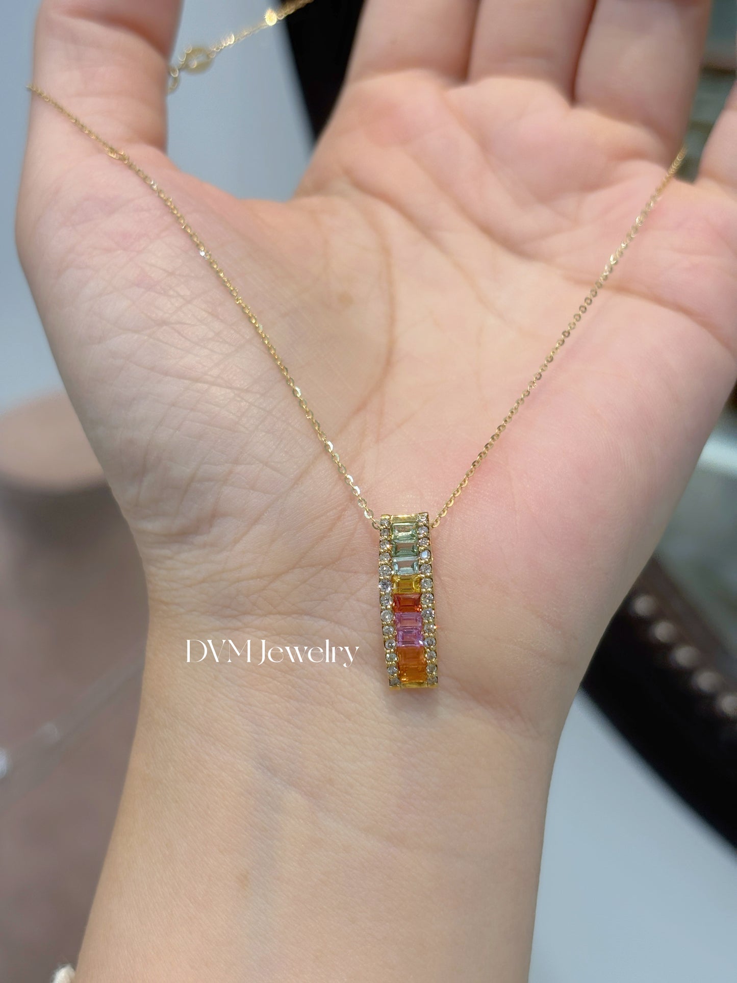 需訂製18K GOLD SAPPHIRE NECKLACE |Gnr0001