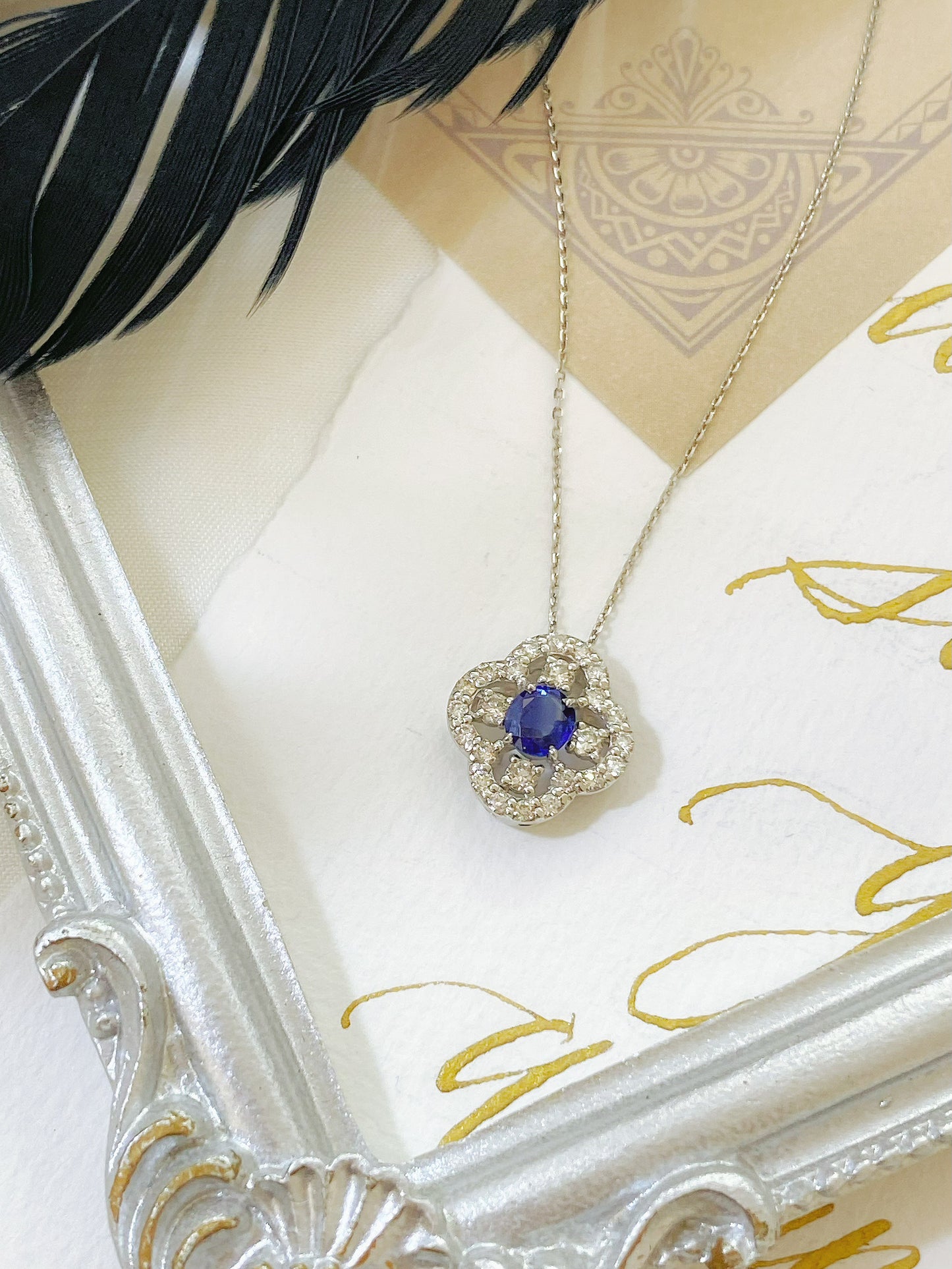需訂製PT900 SAPPHIRE NECKLACE | Gns0021