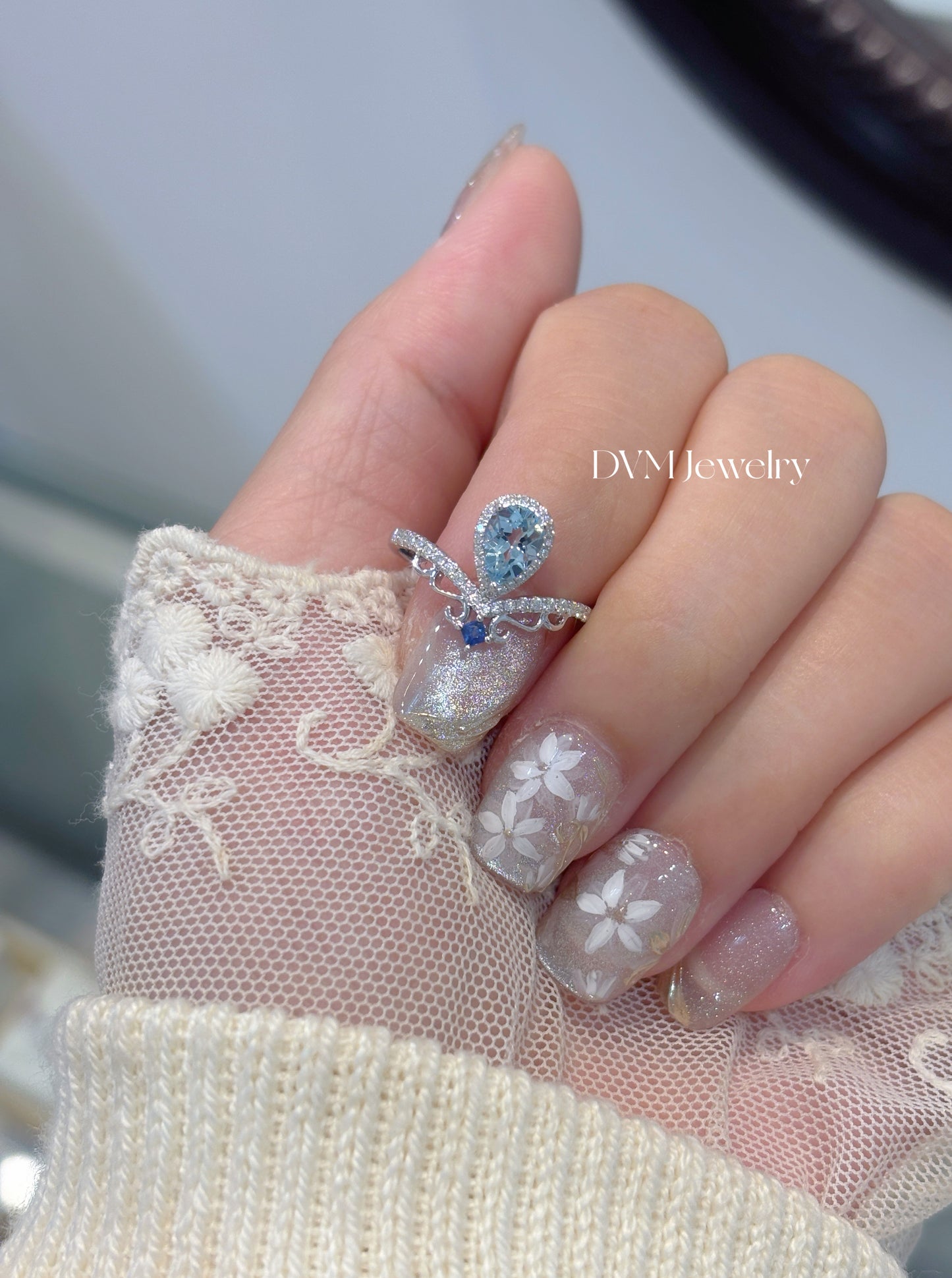 需訂製18K WHITE GOLD AQUAMARINE RING |Gra0015