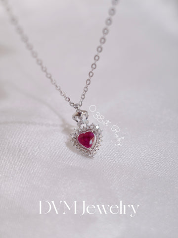 18K GOLD RUBY PENDANT | Gpru0019