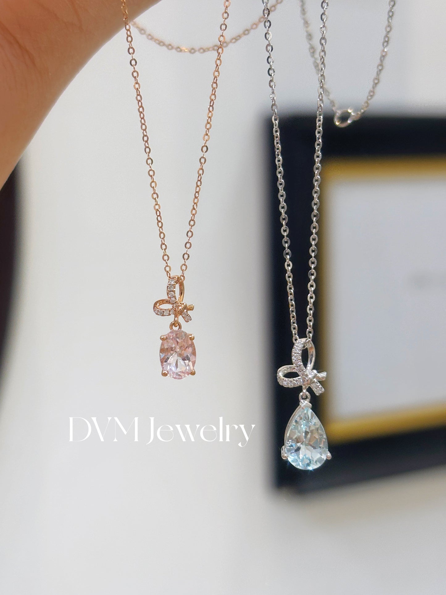 需訂製18K WHITE GOLD AQUAMARINE PENDANT | Gpa0009