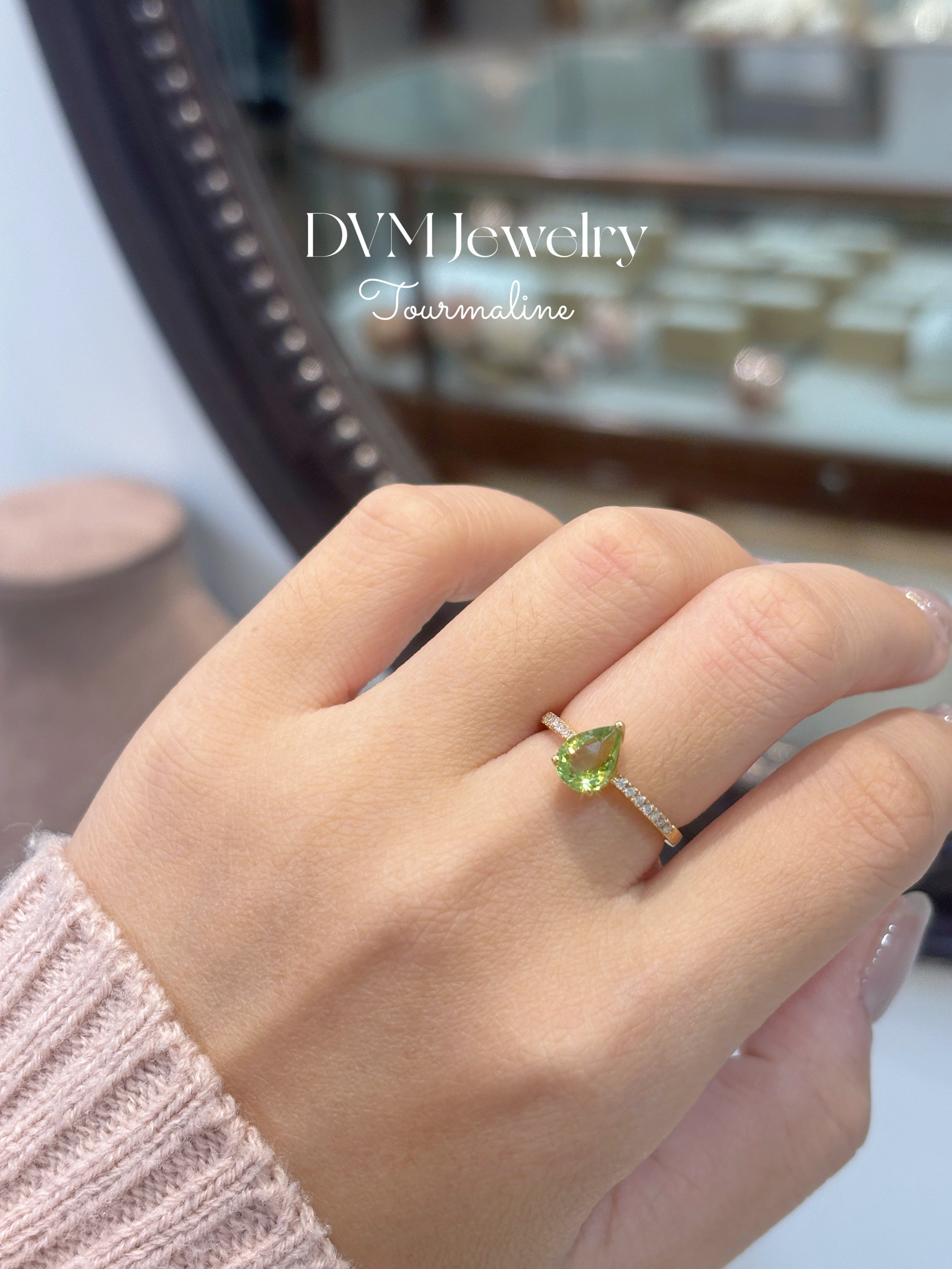 需訂製18K WHITE GOLD TOURMALINE RING |Grto0014