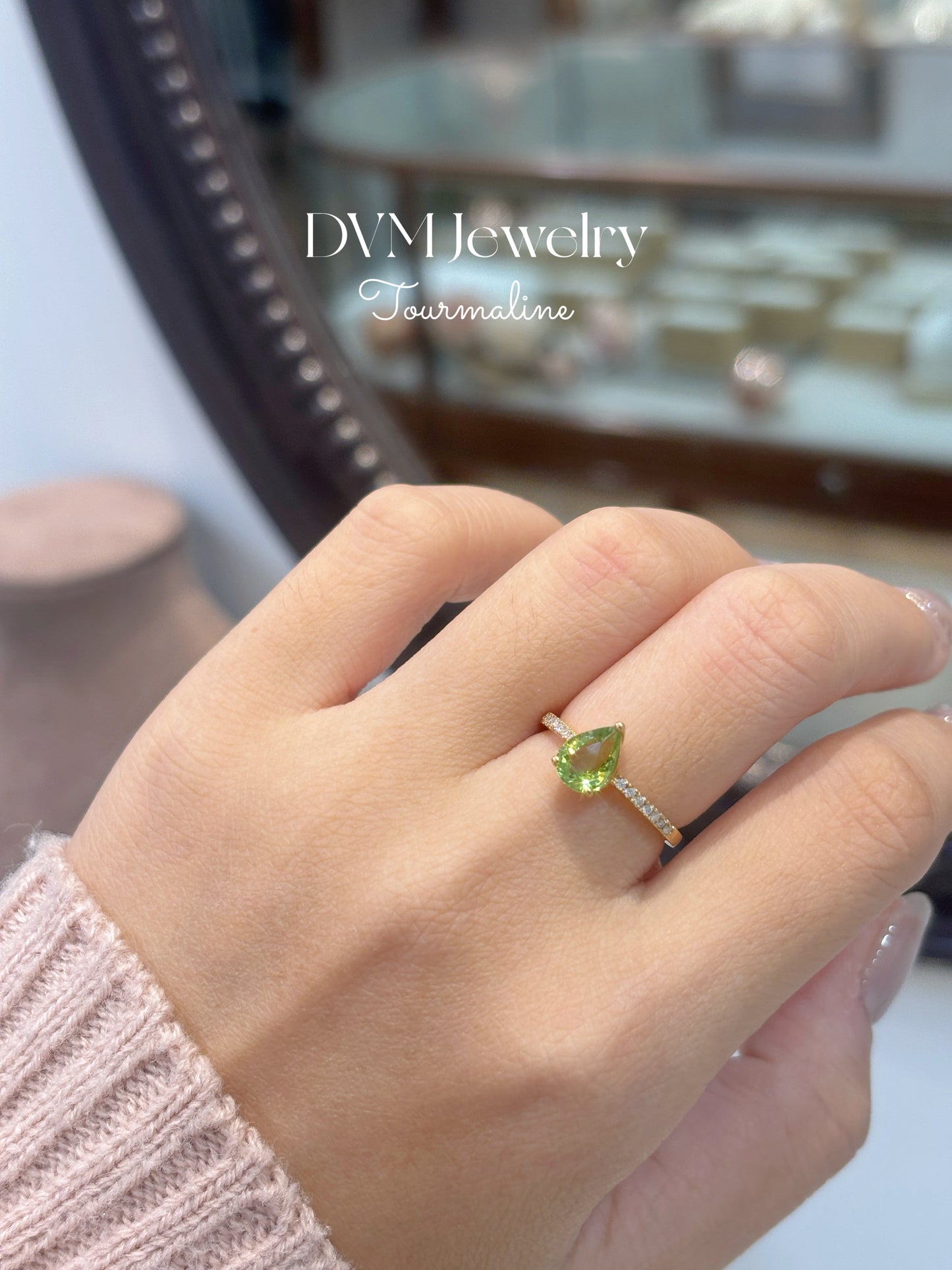 需訂製18K WHITE GOLD TOURMALINE RING |Grto0014