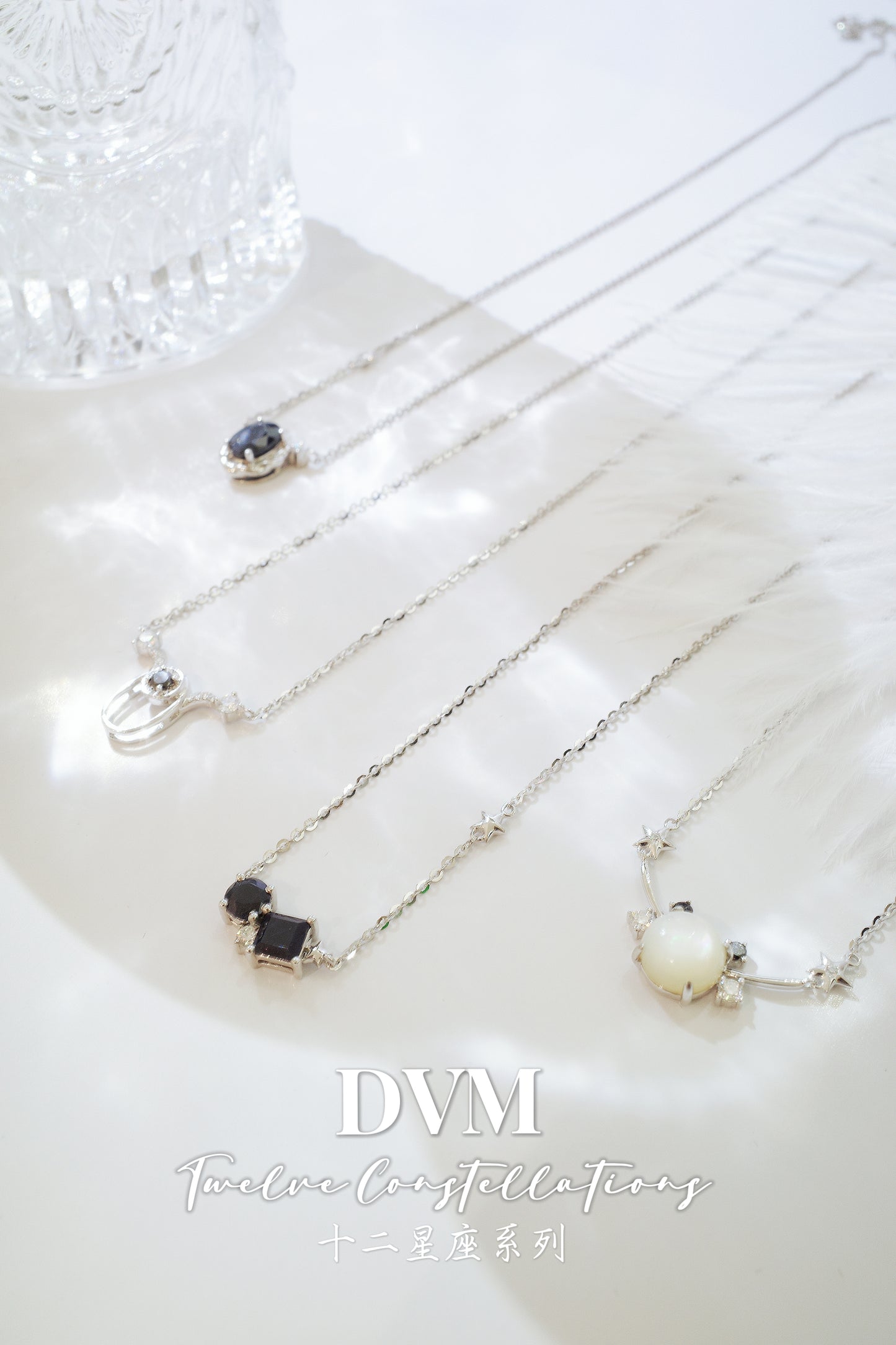 需訂製•Gemini•18K GOLD BLACK DIAMOND NECKLACE