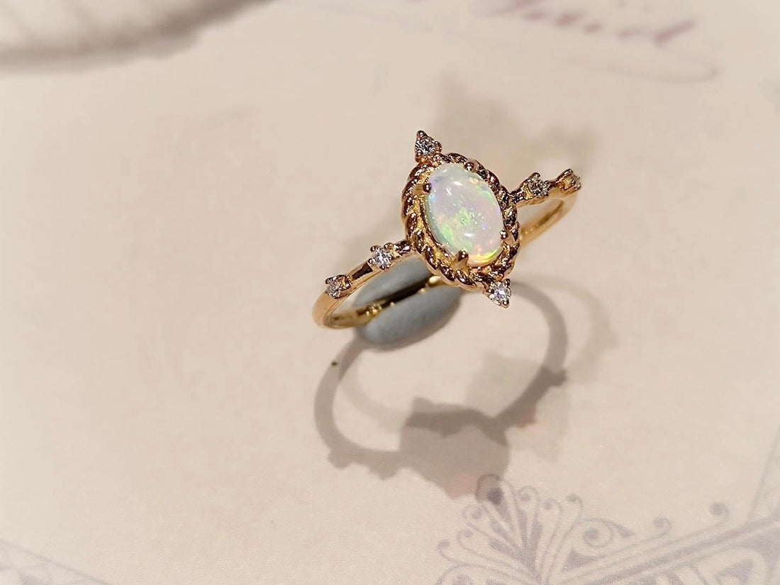 需訂製-18K GOLD OPAL RING | Gro0003