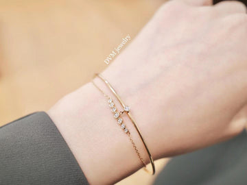 需訂製-18K GOLD DIAMOND BRACELET | Dbw0004