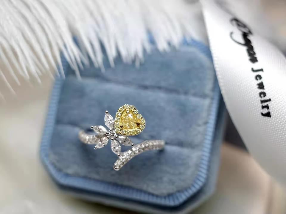 需訂製18K GOLD YELLOW DIAMOND RING | Dry0005