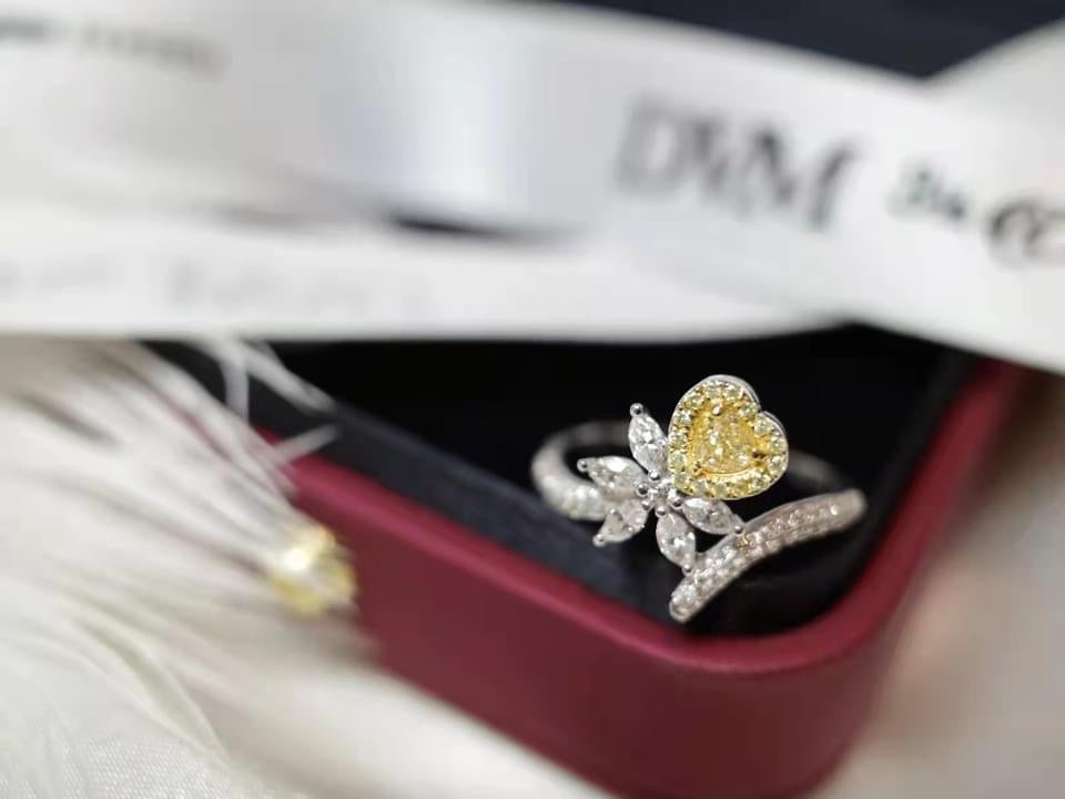 需訂製18K GOLD YELLOW DIAMOND RING | Dry0005
