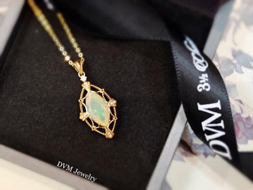 需訂製-18K GOLD OPAL PENDANT | Gpo0001
