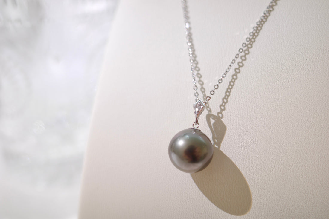 18K GOLD TAHITIAN PEARL NECKLACE | Pn0008