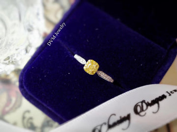 需訂製18K GOLD YELLOW DIAMOND RING | Dry0007