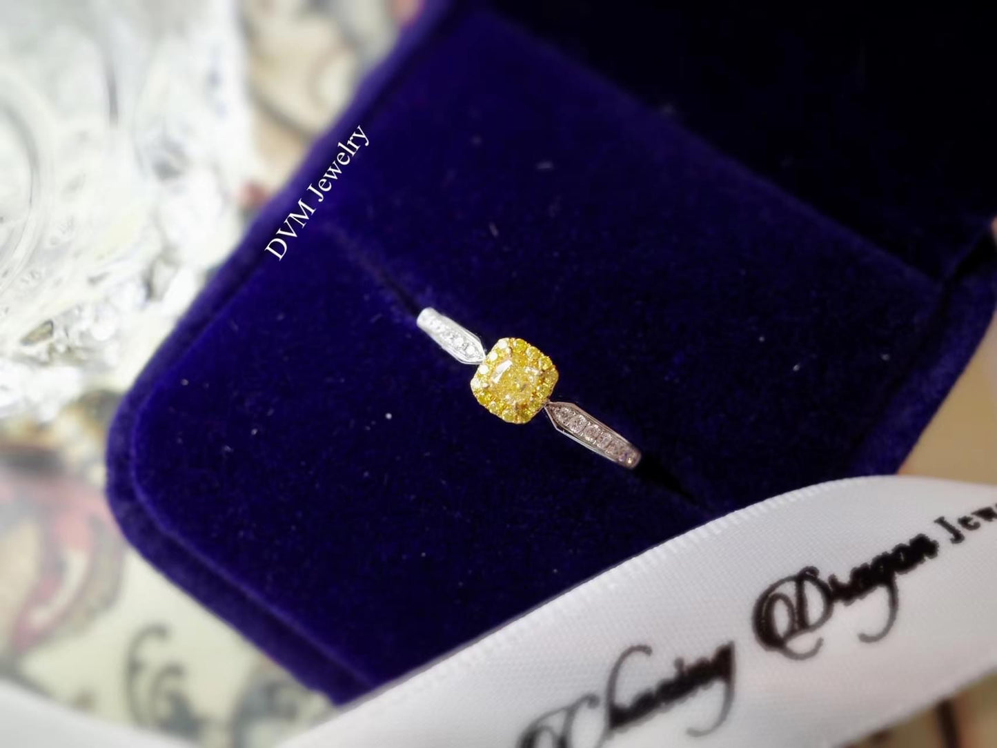 需訂製18K GOLD YELLOW DIAMOND RING | Dry0007