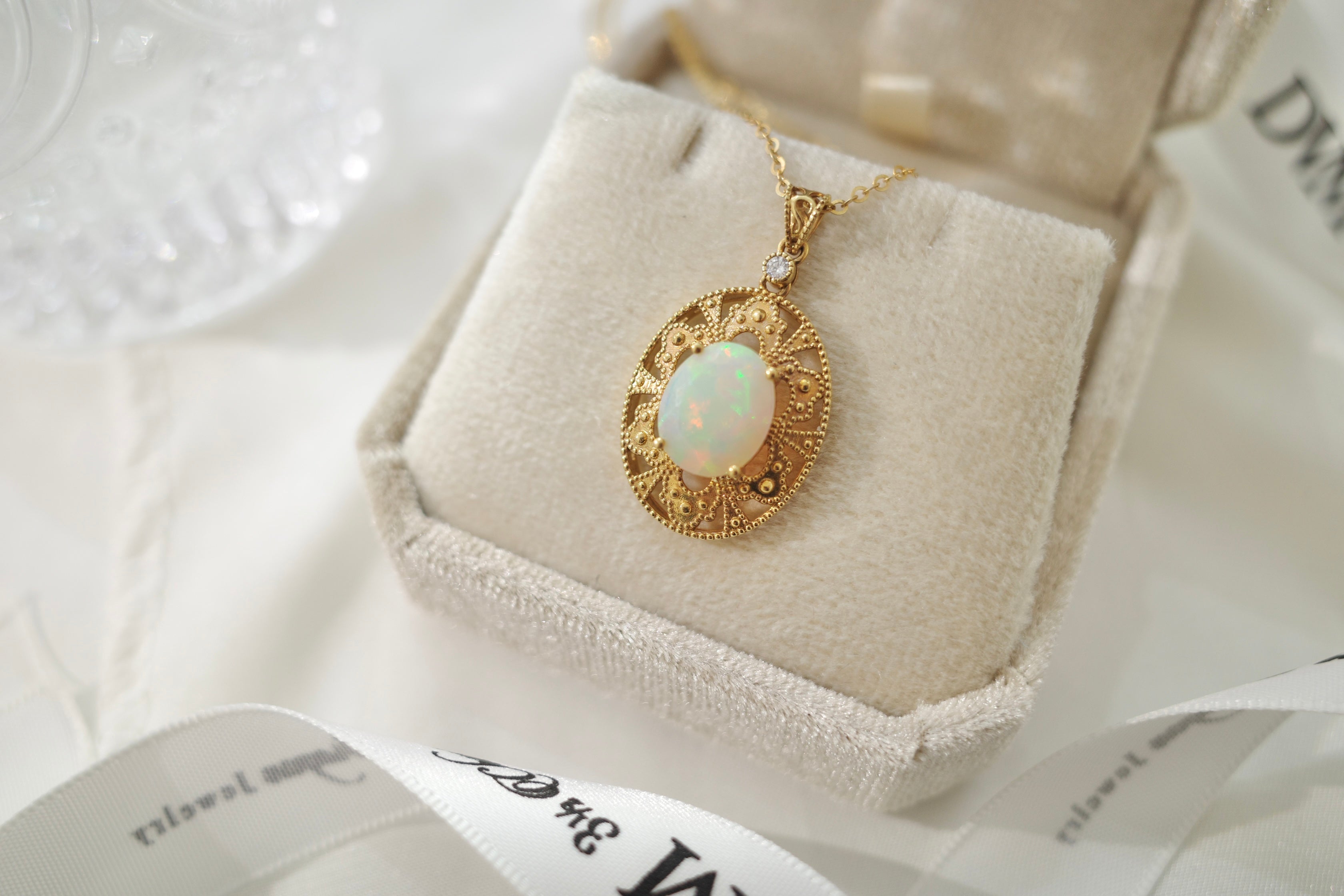 需訂製-18K GOLD OPAL PENDANT | Gpo0002