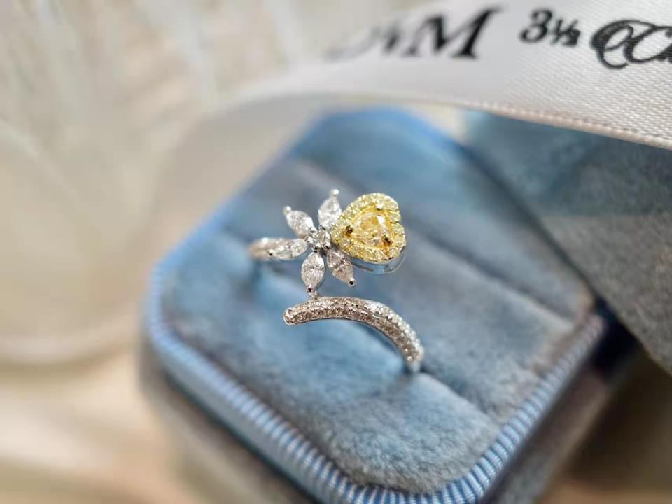 需訂製18K GOLD YELLOW DIAMOND RING | Dry0005